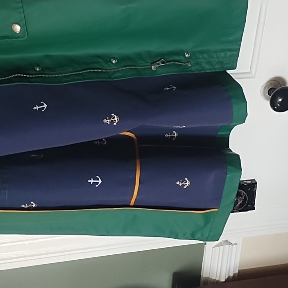 J.Crew Rain Anorak Windbreaker Hooded Hood Trench Coat Jacket  - Picture 2 of 8